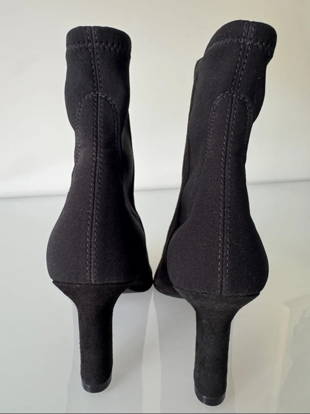Stuart Weitzman Sue Suede Ankle Boots Black Size 5.5 - Picture 6 of 12